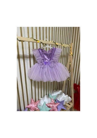 Hayy Baby Kids Wear Lila Tütü Elbisesi