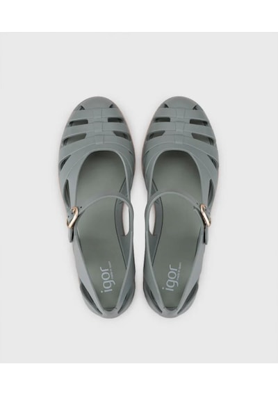 Igor S10377-013 Paris Kadın Sandalet Yeşil