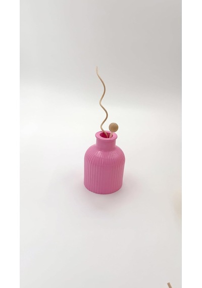 Atiye Studio El Yapımı Mini Taş Tozu Vazo Minimal Modern Dekoratif Vazo Lego Çiçek Ve Kuru Çiçek Uyumlu Pembe