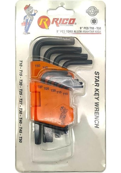 Rico Rc3199 Uzun Torx Allen Anahtar Takımı 9 Parça