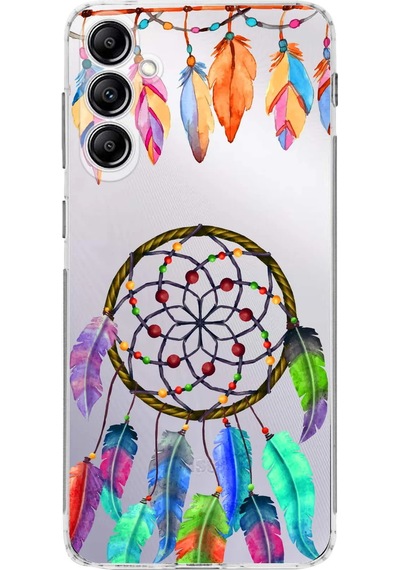 Samsung Galaxy M34 İle Uyumlu 1mm Slim Fit Nazar Boncuğu 6 Baskılı Şeffaf Kılıf