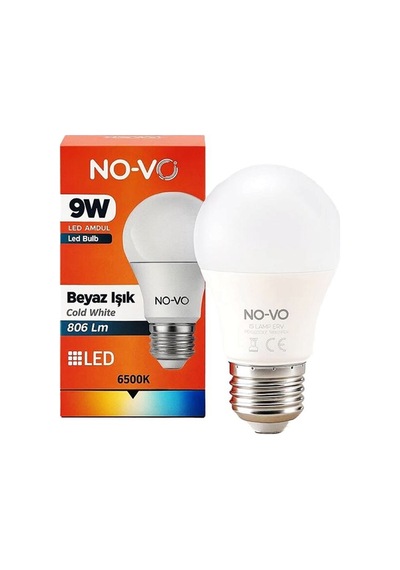 Beyaz Led Ampul - 9w - E27 Duy
