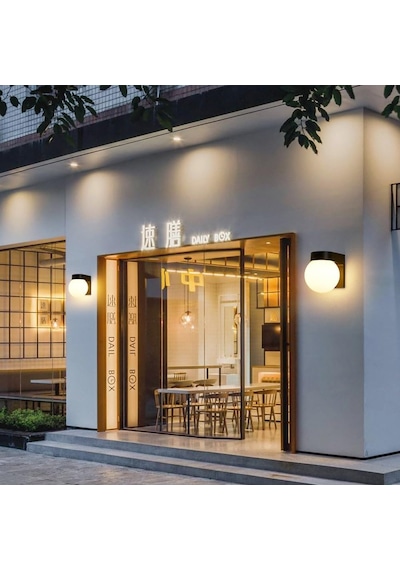 2 Adet 12 Watt Modern Tasarım İç Ve Dış Mekan, Bahçe, Balkon Banyo Apliği Günışığı 3000k Led Armatür Gün Işığı - Sarı
