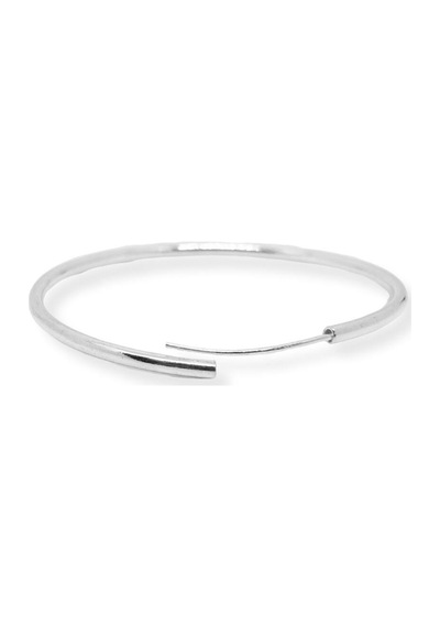 Oya Silver Gümüş Halka Küpe 3mm Kalınlık-5x5cm