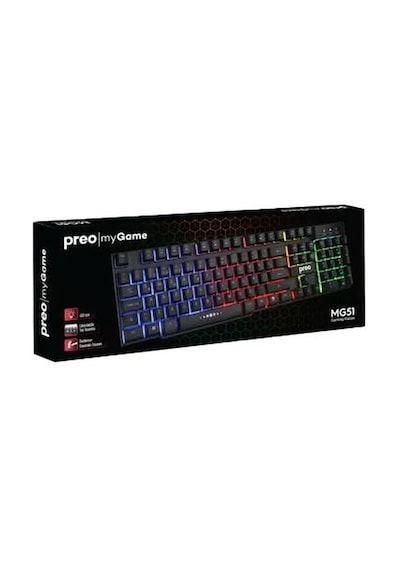 Preo My Game MG51 Rainbow Aydınlatma Kablolu Gaming Klavye