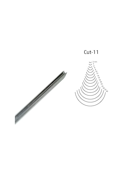 Kirschen Düz Oluklu Ağız Oyma Iskarpelası Cut11 - 2Mm