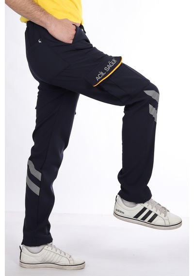 Kışlık Lacivert Likralı 112 Acil Sağlık Pantolonu Unisex Lacivert