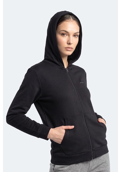 Slazenger Sera I Kadın Fermuarlı Lacivert Sweatshırt