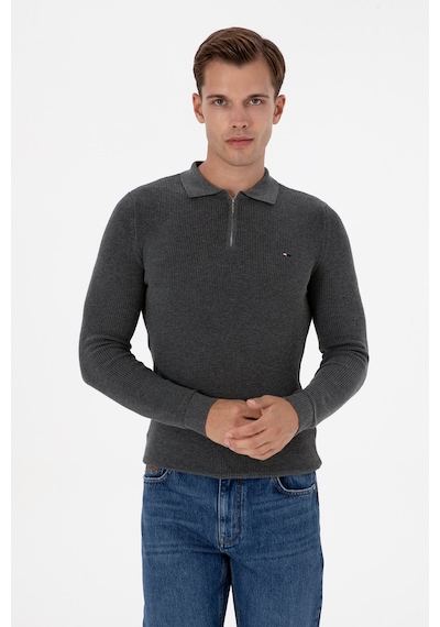 U.S. Polo Assn. Erkek Antrasit Melanj Basic Kazak 50313685-VR081