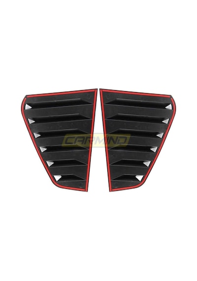 Vw Golf 7 - 7.5 Kelebek Cam Vizörü Piano Black 2013-2020