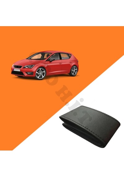 Seat Leon Mk3 Uyumlu Deri Direksiyon Kılıfı Kaliteli Dikmeli Siyah