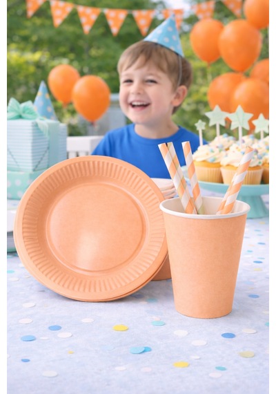 Beysüs Makaron Somon 8li Tabak Bardak Set