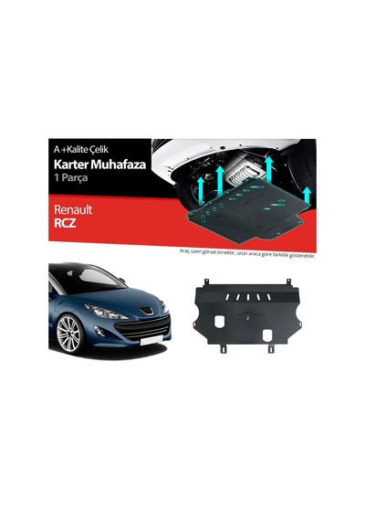 Peugeot Rcz Çelik Karter Muhafaza Koruma 2010 2011 2012 2013