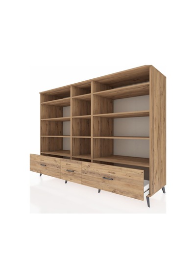 Kronos Dolap 12 Raflı 3 Çekmeceli 220x59x163 Çam-çam Çam-çam Kronos Dolap 12 Raflı 3 Çekmeceli 220x59x163 Çam-çam Çam-çam