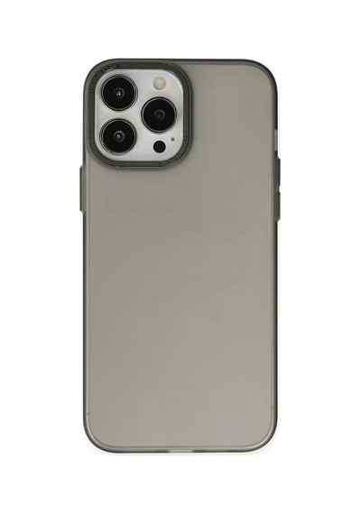 Newface Apple iPhone Uyumlu 14 Pro Max Kılıf Modos Metal Kapak - Siyah