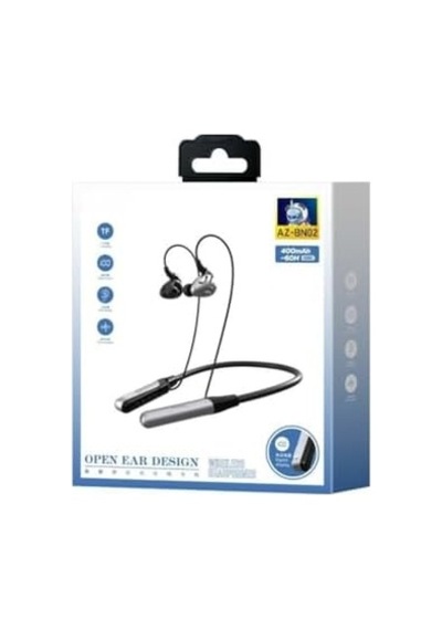 Az-bn02 Boyun Askılı Bluetooth Kulaklık 400mah, 60 Saat Bekleme Az-bn02