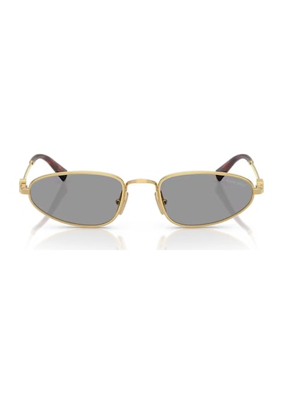 Miu Miu A52s 5ak40o 52 Kadın Geometrik Gold Metal Güneş Gözlüğü Altın