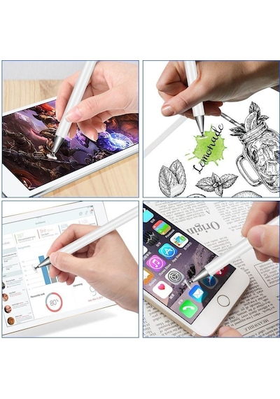 Schulzz Universal Apple Uyumlu iPad Stylus Dokunmatik Tablet Kalem + Yedek Uç