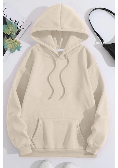 Be True Of Baskılı Sweatshirt Bej