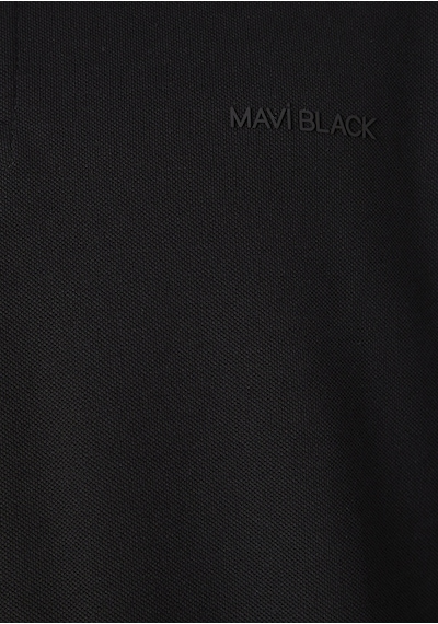 Mavi - Mavi Black Uzun Kollu Siyah Polo Tişört 0613154-900 Siyah