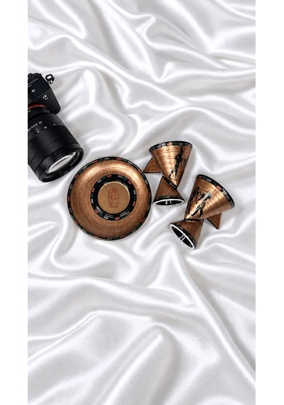 Antik Mısır Firavun Desenli Çift Yönlü Kahve Fincan Seti Gold Siyah Detaylı - Single Shot Duble Boyutlu Altın - Siyah Antik Mısır Firavun Desenli Çift Yönlü Kahve Fincan Seti Gold Siyah Detaylı - Single Shot Duble Boyutlu Altın - Siyah