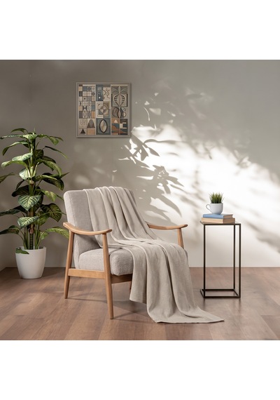 Maxstyle Tek Kişilik %100 Pamuk Pike Bej 160x220 Cm Renkli