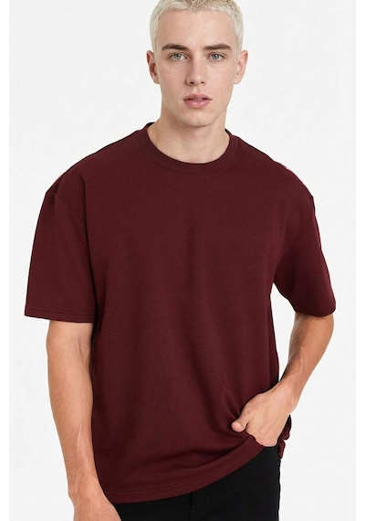 Defacto Nefes Alabilen Oversize Tişört X3926az26spbr505 Bordo-br505