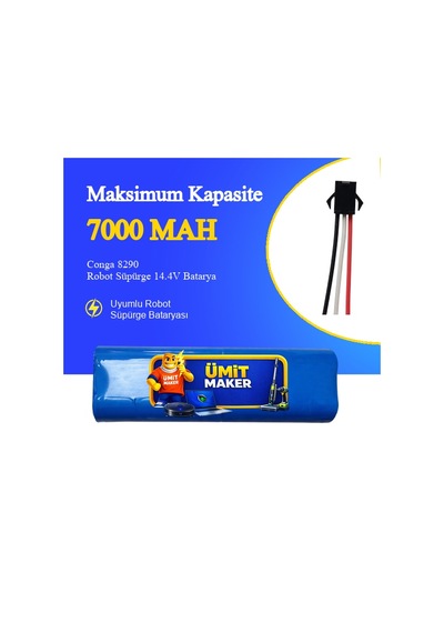 Conga 8290 Robot Süpürge 7000 Mah Batarya