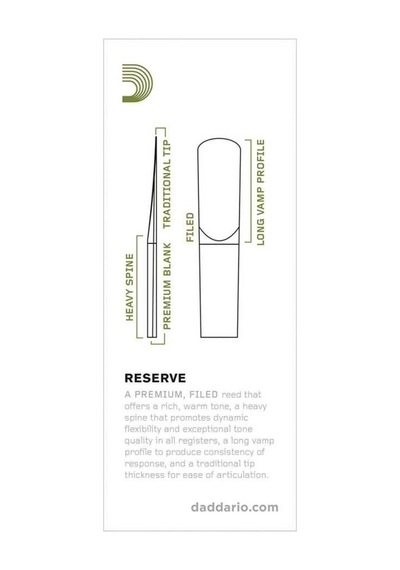 Daddario Reserve Tenor Sax Reeds 2 - Dkr0520 Tenor Saksofon Kamış