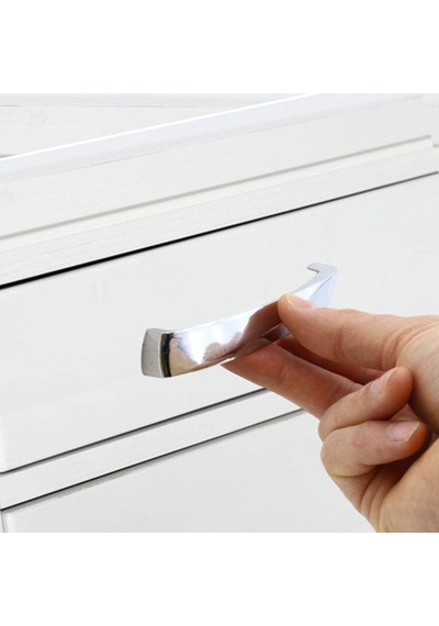 10 Adet Motif Mobilya Mutfak Dolabı Çekmece Dolap Kapak Kulpları Kulbu Krom 96 Mm 9.6 Cm Metal Kulp Çok Renkli