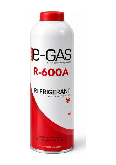 E-gas R600a 400 Gr İzobütan Soğutucu Gaz Beyaz