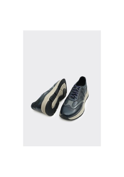 Derinet Hakiki Deri Bağcıklı Erkek Sneaker Laci Laci