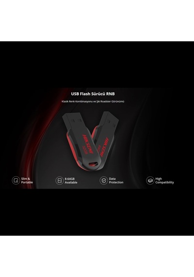 Hıksemı Rnb, Hs-usb-m200r, 64gb, Usb 2.0, İnce Ve Taşınabilir, Veri Koruma, Flash Disk