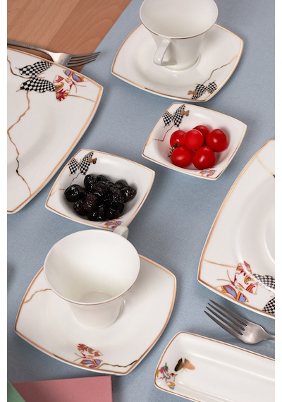 Karaca  Fine Pearl Unique 26 Parça 6 Kişilik Kahvaltı Takımı