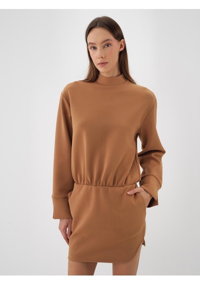 Xint Camel Oversize Pamuklu Elbise 286228