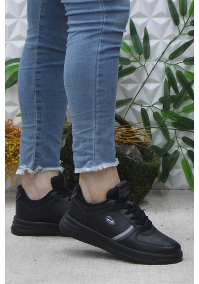 Fort Row Luna Siyah Rahat Hafif Sneaker Kadın Spor Ayakkabı 001