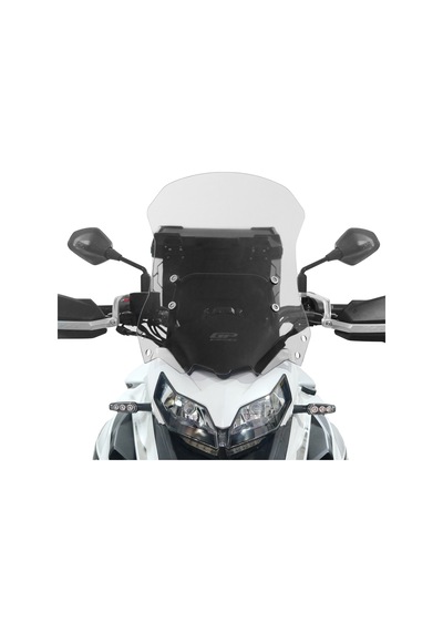 Gp Kompozit Benelli Trk 502 / 502x 2018-2023 Uyumlu Ön Tur Camı Şeffaf 53 Cm