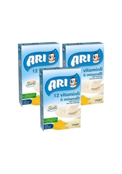 Arı Mama 200 Gr Sütlü Pirinç Unu 3'lü Paket