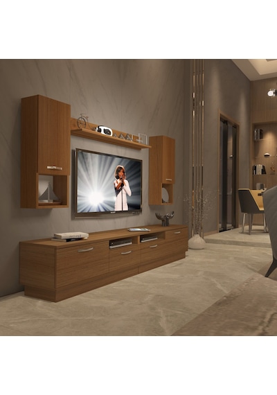 Decoraktiv Trendstyle 5220da Mdf Tv Ünitesi Tv Sehpası Ceviz