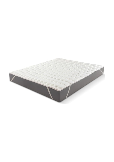 Topper 0.9 - Massage Therapy - 3d Soft Yatak Pedi - Yatak Koruyucu Uyku Pedi 160x200 Beyaz