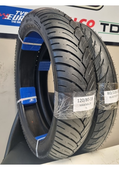Hero Karizma Takım Lastik 120/80-18 Ve 80/100-18 Tl Tubeless - Dubleks Motosiklet Lastiği