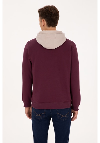 U.s. Polo Assn. Erkek Plum Sweatshirt 50316359-vr177 New Plum