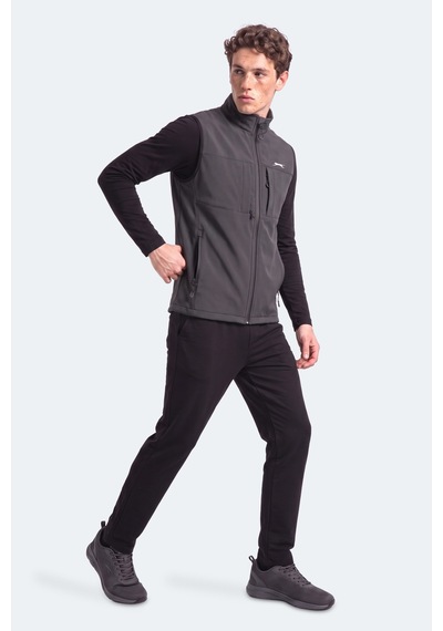 Slazenger Cruıser I Erkek Softshell Koyu Gri Yelek
