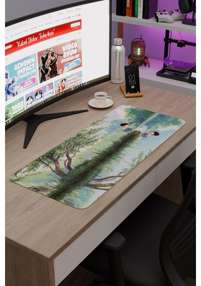 Ateşböceklerinin Mezarı Anime V1 - 70x30 Xl Gaming Kauçuk Kaymaz Taban Mouse Pad Fare Altlığı