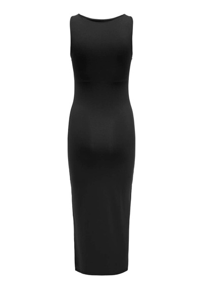 ONLY Onlea S/l Long Slıt Dress Jrs Siyah Cok Renklı