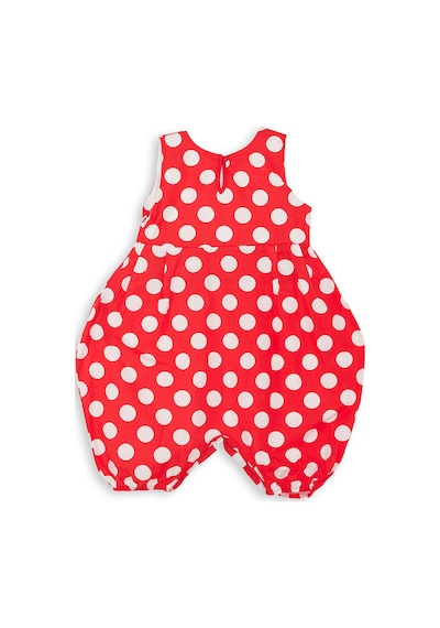 Denokids Kırmızı Beyaz Puanlı Kız Çocuk Balon Tulum
