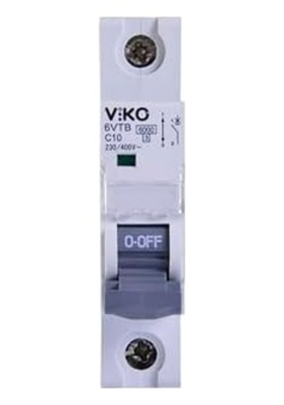 6vtb-1c10 Otomatik Sigorta 6ka C Tipi 1 Kutup 10a