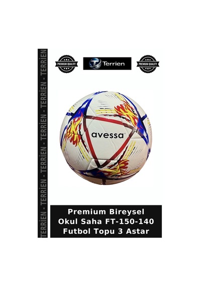 Premium Bireysel Okul Saha Ft-150-140 Futbol Topu 3 Astar Çok Renkli