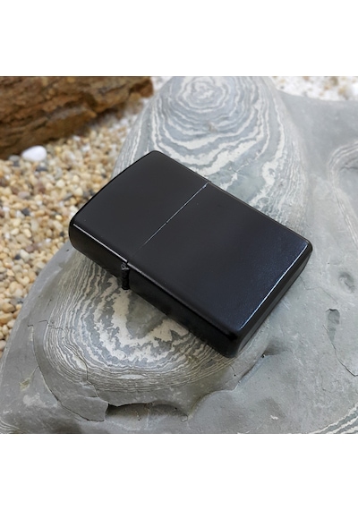 Mat Siyah Çakmak Zippo Tarzı Çakmak