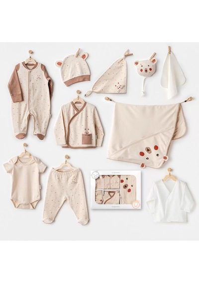 Melonika Adventurous Bear 10'lu Hastane Çıkışı Beige Çok Renkli